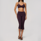 Wholesale Women's High-Impact Sports Bra & Capri Pants Yoga Set with Chest Pad