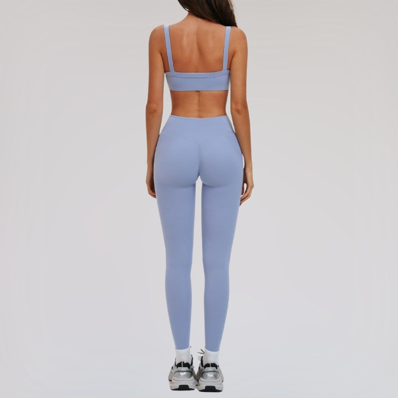 Wholesale removable padded bra + leggings + jacket