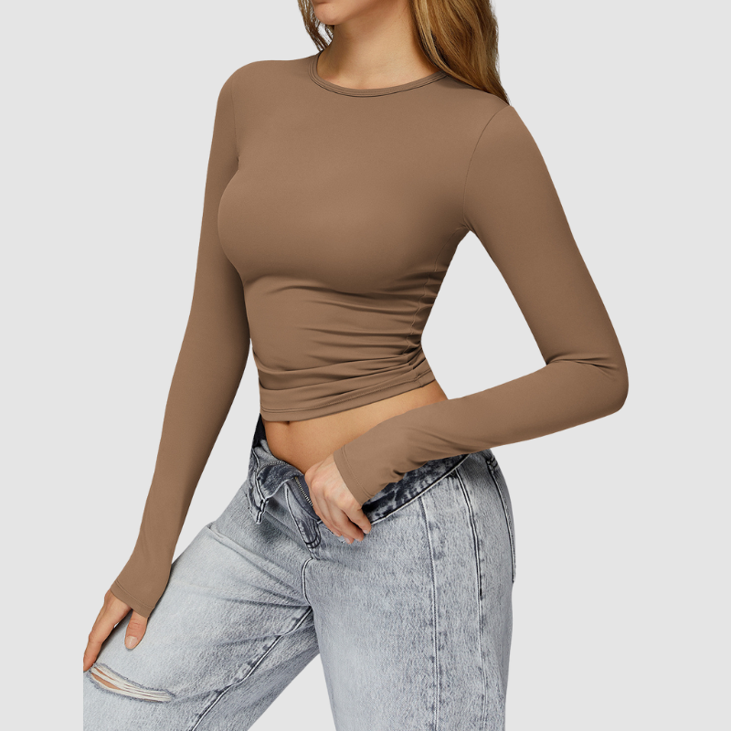 Yoga running sports long sleeve tops