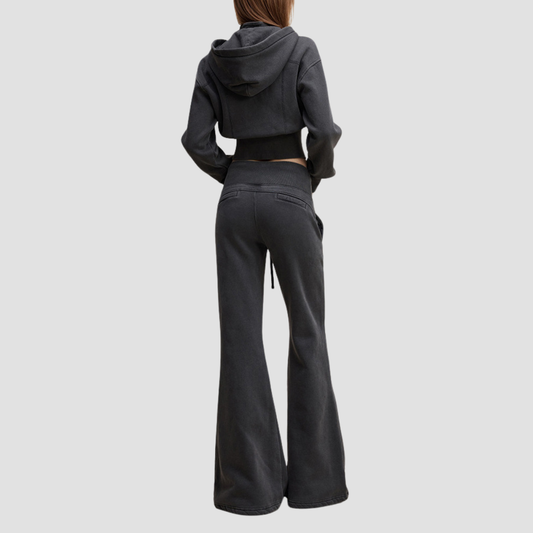 Wholesale Women’s Fleece Lounge Separates – Zip Sweatshirt & Casual Pants Set