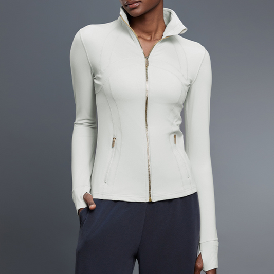 Wholesale Women's Stand Collar Zip-Up Yoga | Wonderxfans bulk activewear