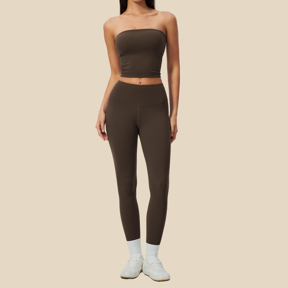 Wholesale Women's Activewear Padded Sports Vest & Fitted Cropped Pants Set
