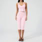 WholesaleWomen's Activewear Brushed Padded Tank & Fitted Capri-Pants Yoga Set