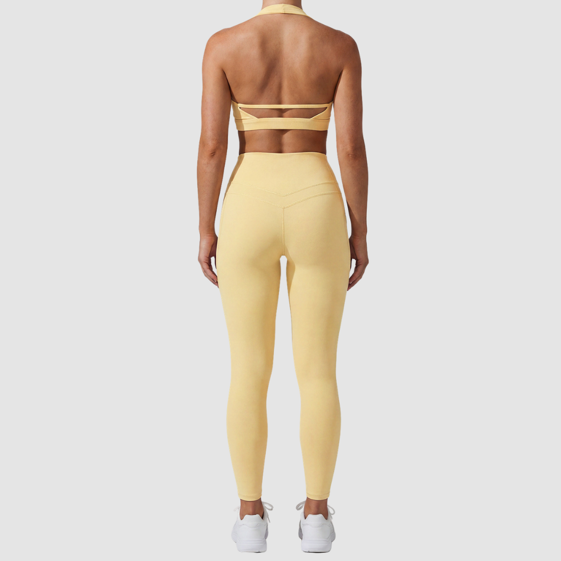 Wholesale Women's Halter Tank & 7/8 Leggings Yoga Set – Quick-Dry High-Stretch