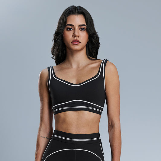 Wholesale contrasting color sports bra | Wonderxfans bulk activewear
