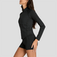 Wholesale Naked-Feel Stand-Collar Zip Jacket & Tennis Shorts Set – 2-Piece Athletic Matching Set