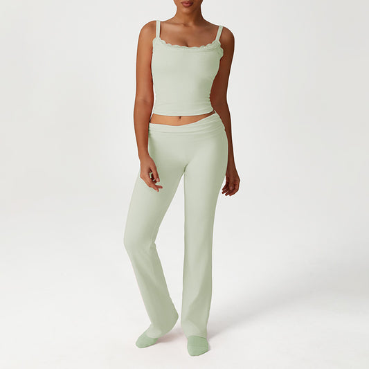 Wholesale Lace Low-Cut Crop Top + | Wonderxfans bulk activewear