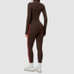 Wholesale Women's Stand-Collar Jacket & Jogger Pants Yoga Set