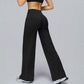 High-waisted wide-leg sweatpants