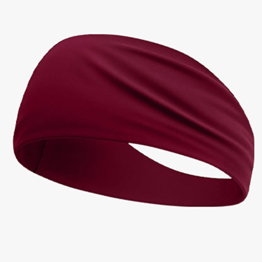 Quick-dry wide elastic sweat-absorbent sports headband