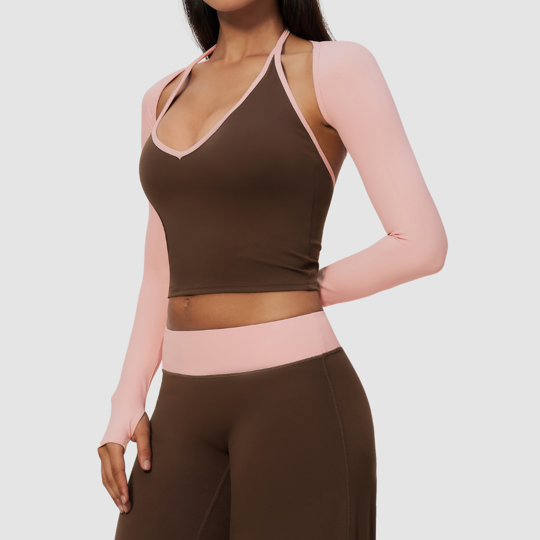 Wholesale Women’s Open-Back Yoga Shrug – Quick-Dry Long Sleeve