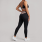 Wholesale Contrast Trim Yoga Set – Bra & Leggings Fitness Set