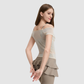 Wholesale Women's Mesh Off-Shoulder Short-Sleeve Sports Top