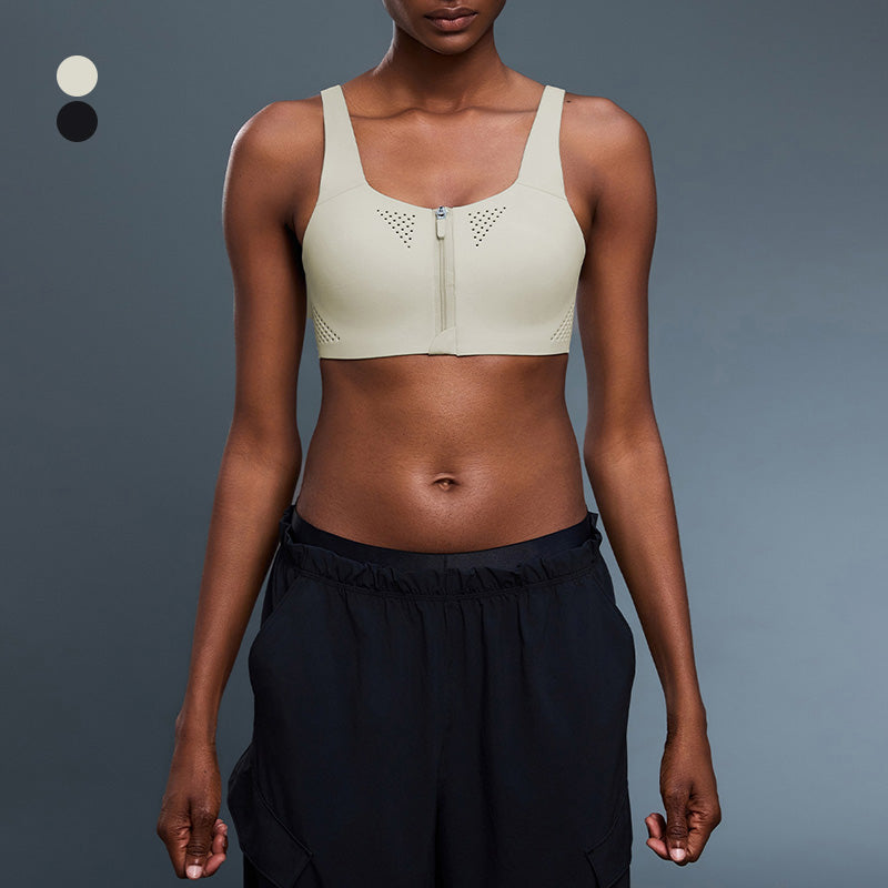 Zip-Front Sports Bra