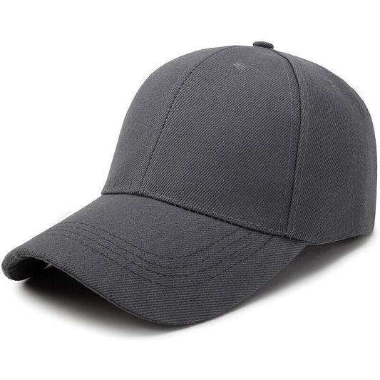Adjustable solid color light plate baseball cap peaked cap