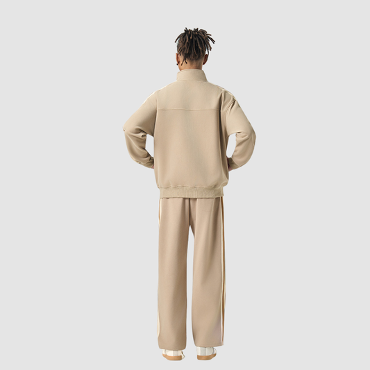 Wholesale Men’s Striped Zip Jacket + Track Pants Set