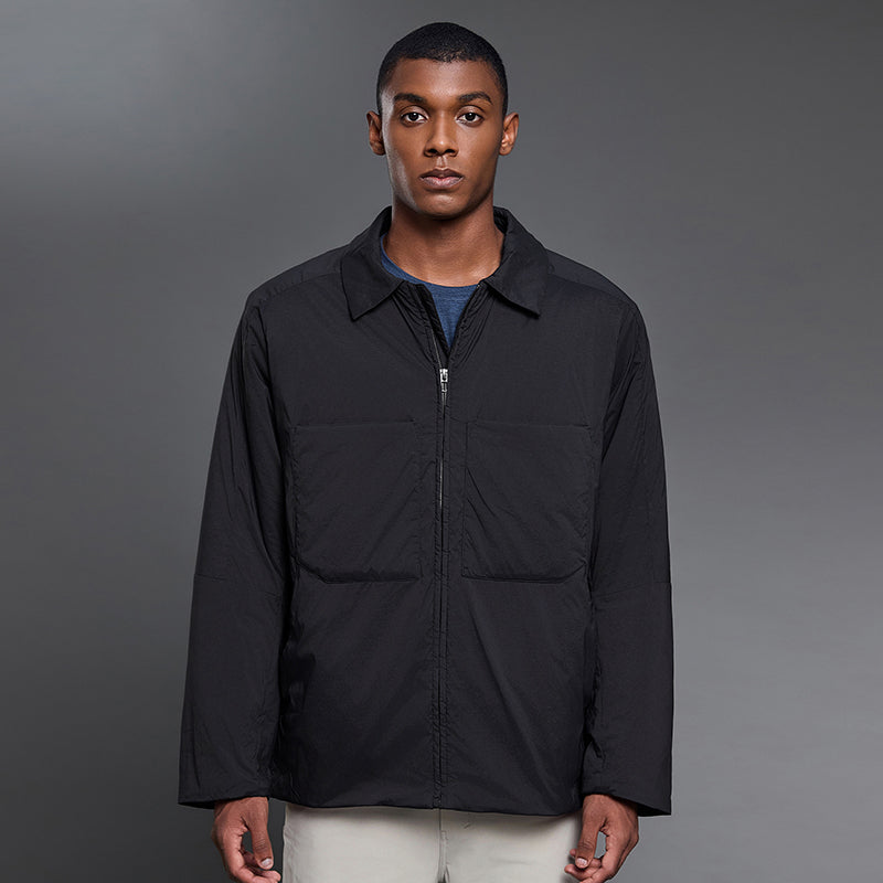 Classic lapel windproof warm jacket