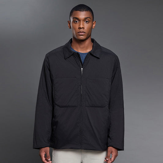 Classic lapel windproof warm jacket