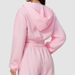 Wholesale Women's Zip Up Hoodie – Cropped Fleece-Lined Sport Jacket