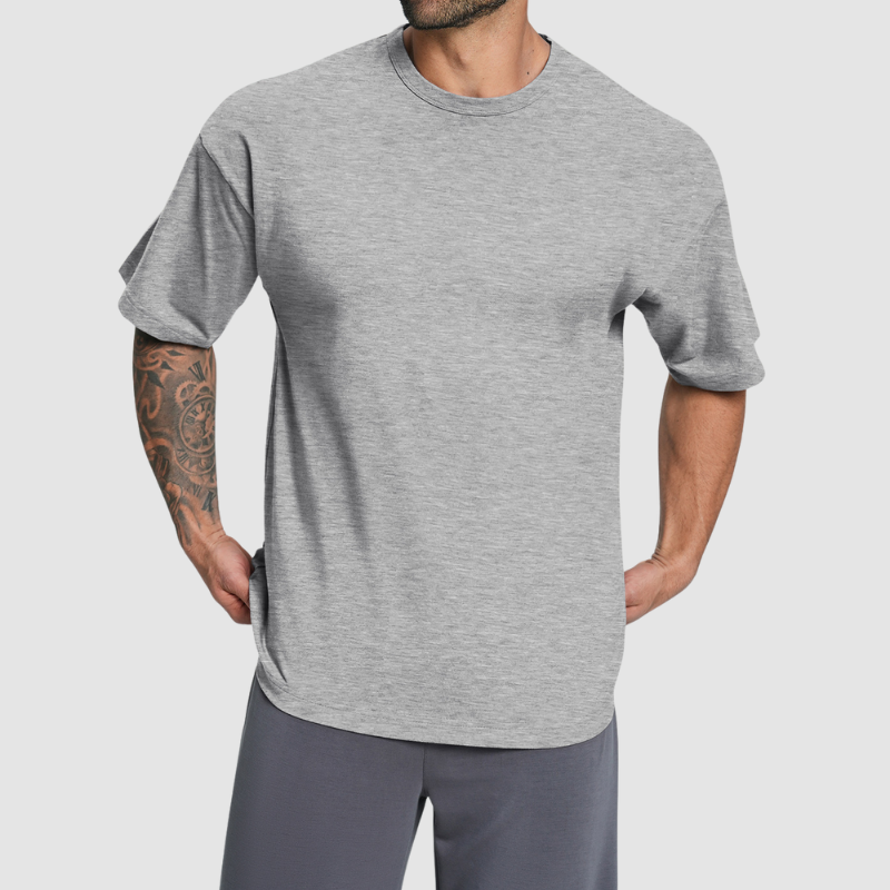 Wholesale Men Organic Cotton Breathable Casual T-shirt