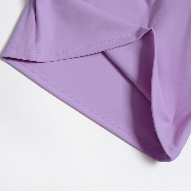 Halter-neck open-back sports tank top