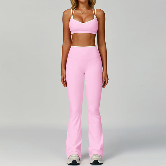 Wholesale Contrasting Color Sports Bra + | Wonderxfans bulk activewear