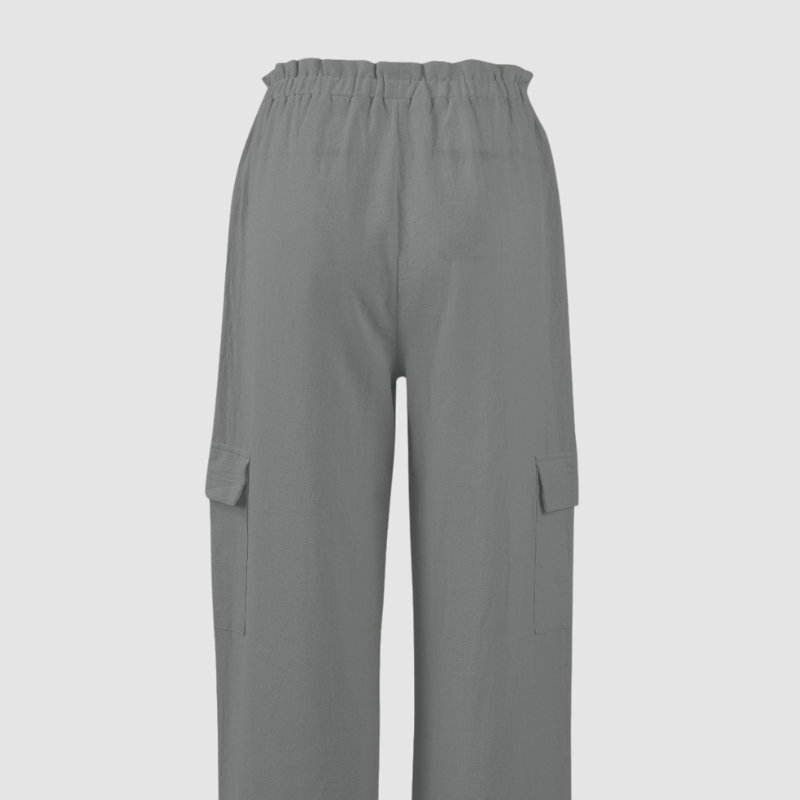 Wholesale Loose Drawstring Cargo Wide-Leg Pants