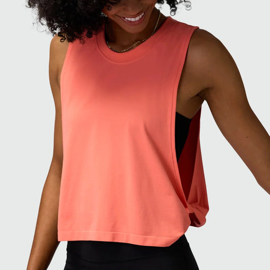 Wholesale Loose Sleeveless Side Vents Yoga | Wonderxfans bulk activewear