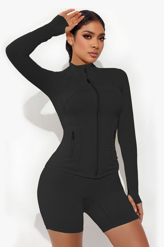Wholesale Slimming nude running fitness zipper | Wonderxfans bulk activewear