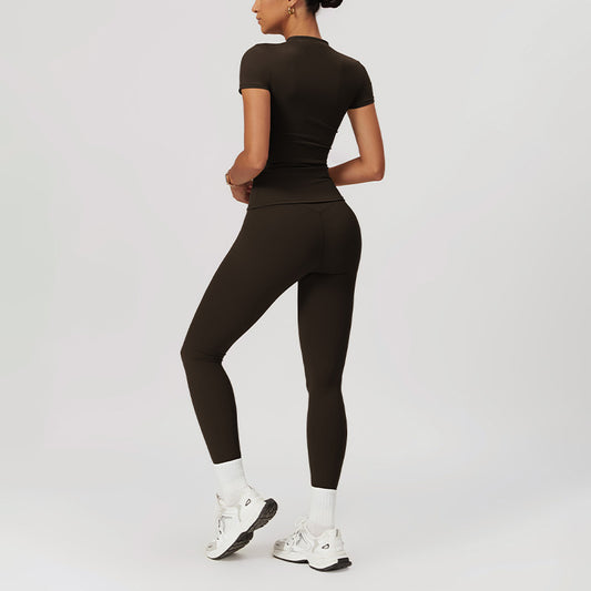 Wholesale Skinny Short Sleeve Yoga Top | Wonderxfans bulk activewear