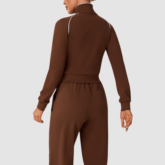 Wholesale color-blocked turtleneck sweatshirts | Wonderxfans bulk activewear