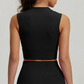 Wholesale sleeveless high neck sports vest