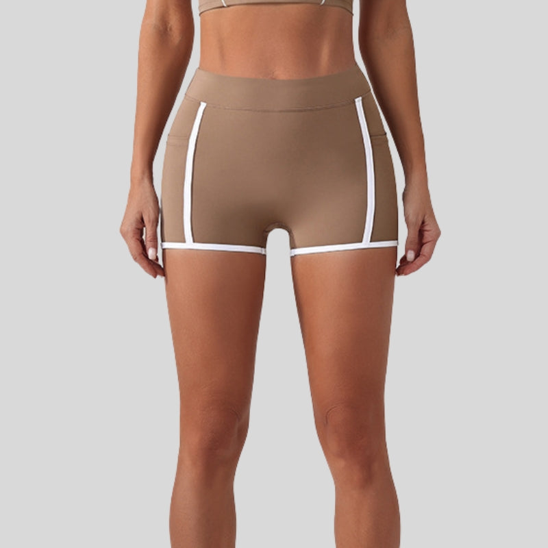 Contrasting Yoga Fitness Shorts