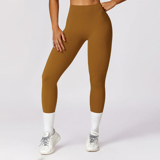 Wholesale Solid high-waisted hip-lifting athletic leggings | Wonderxfans bulk activewear