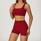 SPORTS BRA+High-waist shorts 2-PIECE SET