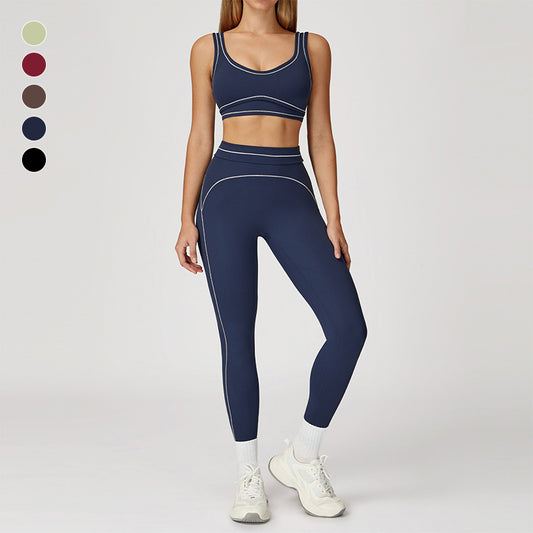 Wholesale Contrasting Color Sports Bra + | Wonderxfans bulk activewear