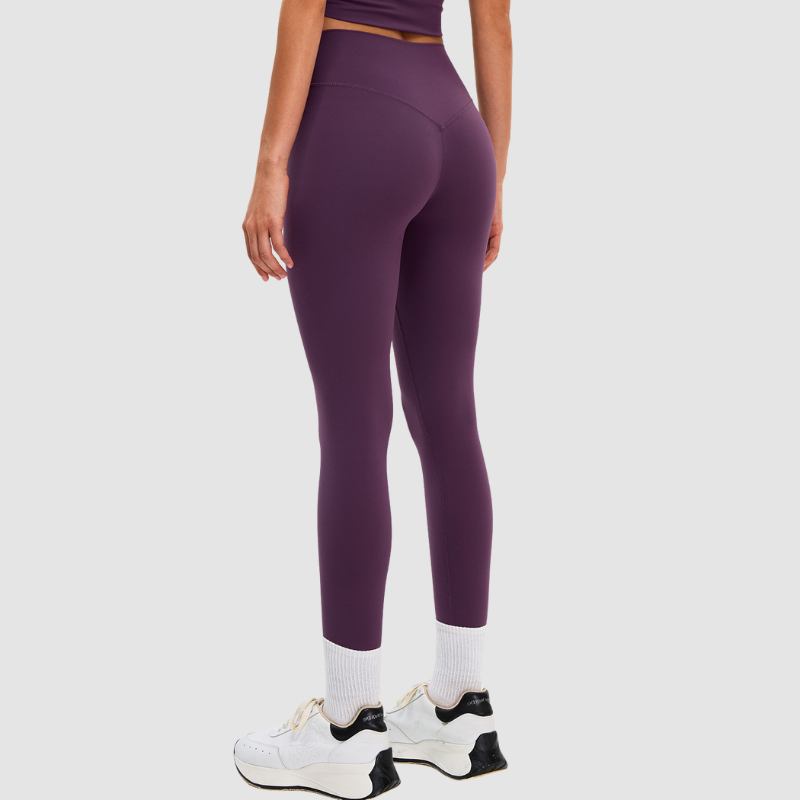 Wholesale solid color slim-fit stretchy leggings