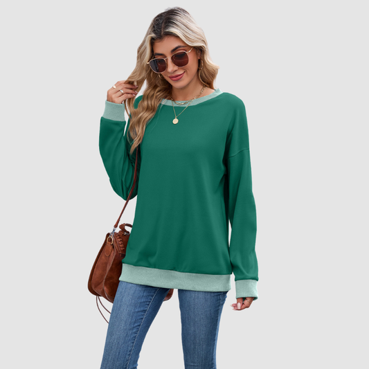 Wholesale Crew Neck Loose Top Long | Wonderxfans bulk activewear
