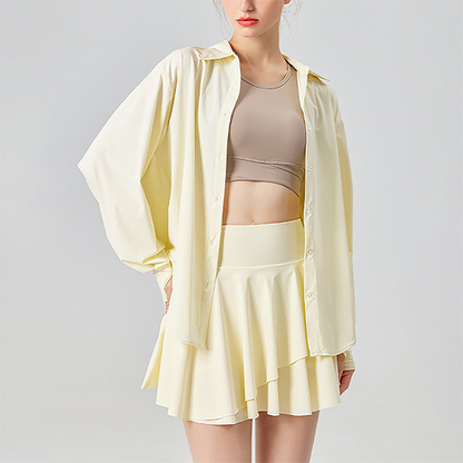 Wholesale UPF50+ Ice-Feel Sun Protection Cardigan – Lightweight Long Sleeve Yoga Cover-Up