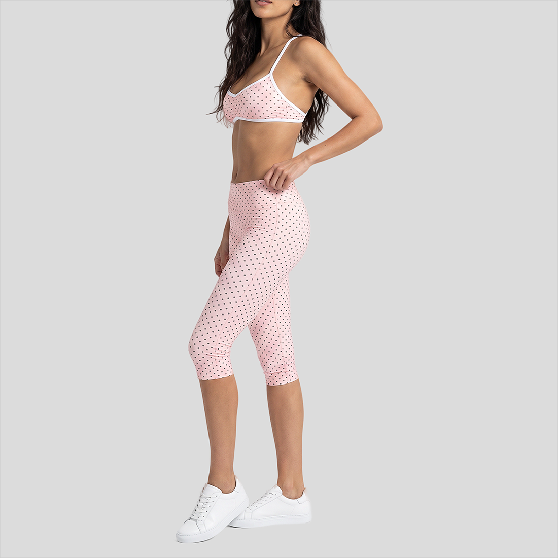 Wholesale Women’s Printed Racerback Tank+Capri Pants Set
