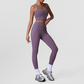 Wholesale Naked-Feel High-Waist Yoga Leggings Set – Racerback Sports Bra & Full-Length Pants