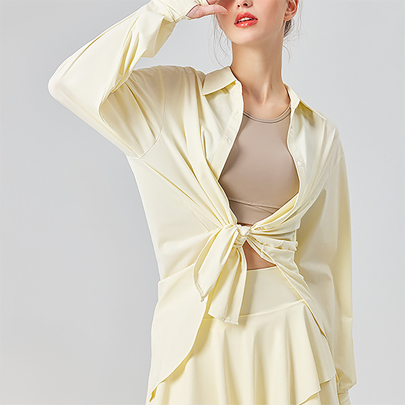 Wholesale UPF50+ Ice-Feel Sun Protection Cardigan – Lightweight Long Sleeve Yoga Cover-Up