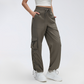 Wholesale Multi-Pocket Wide-Leg Cargo Pants