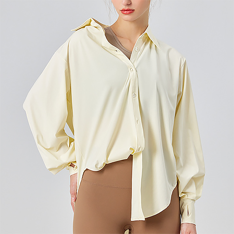Wholesale UPF50+ Ice-Feel Sun Protection Cardigan – Lightweight Long Sleeve Yoga Cover-Up