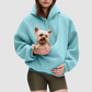 Wholesale loose sweatshirts with pet carrier pockets