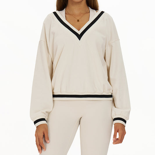 Wholesale Loose V-Neck Sweatshirt | Wonderxfans bulk activewear