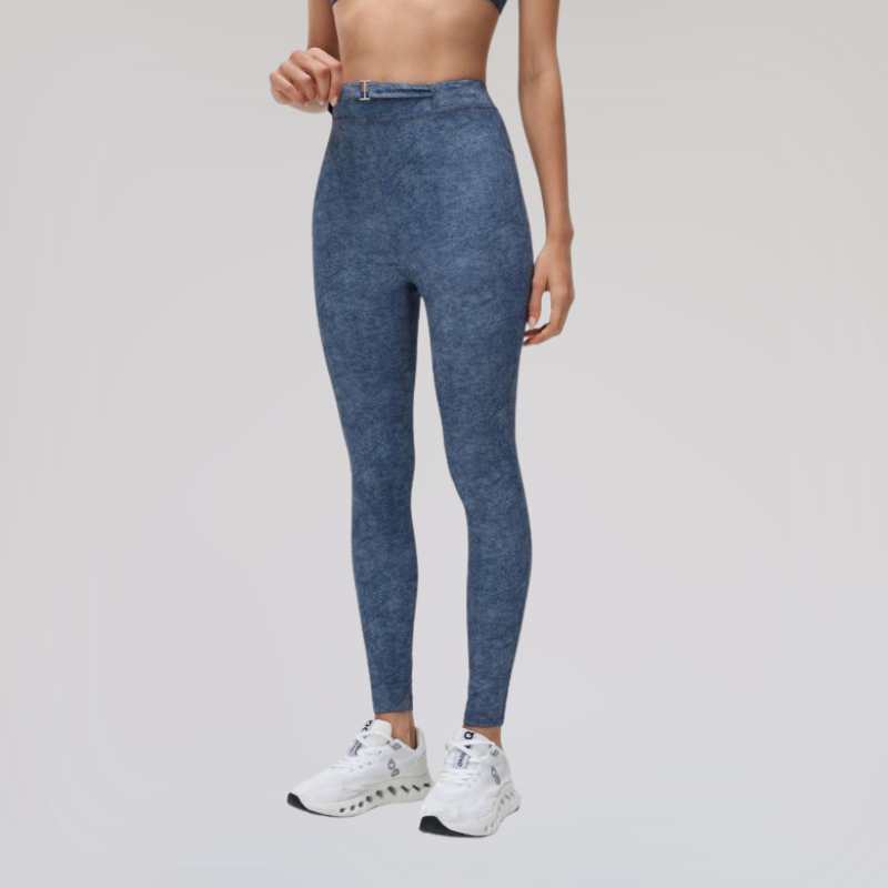 Wholesale denim-style high-waisted leggings