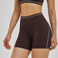 Wholesale high waisted contrasting sports shorts