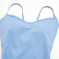Wholesale Women's Cross-Back Yoga Bodysuit – Brushed Slim Fit Athletic Shorts Jumpsuit w/ Chest Pad