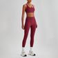 Wholesale Naked-Feel Sports Bra & High-Waist Biker Shorts Set – Quick-Dry Yoga 2-Piece set